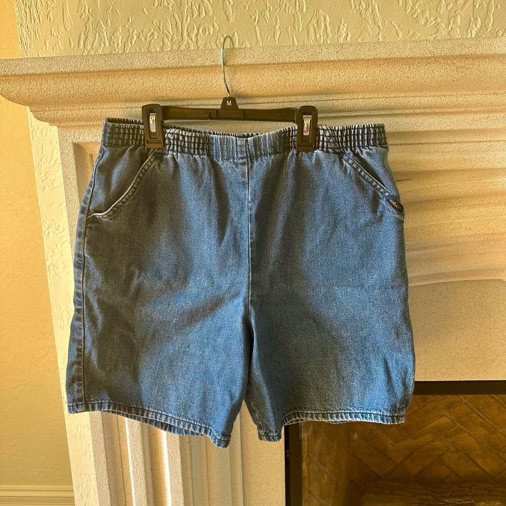 Northern Reflections Villager Solid Blue Denim Shorts Size Small P/O